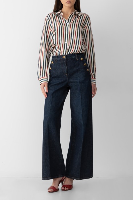 брюки  модель aceto из хлопка спереди