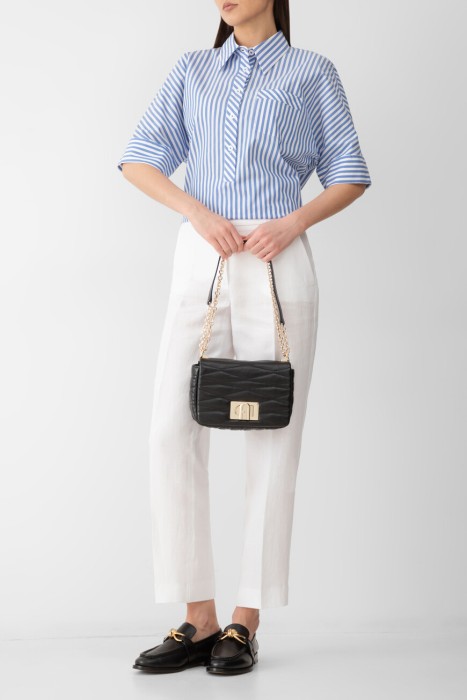 брюки  модель arale из льна спереди