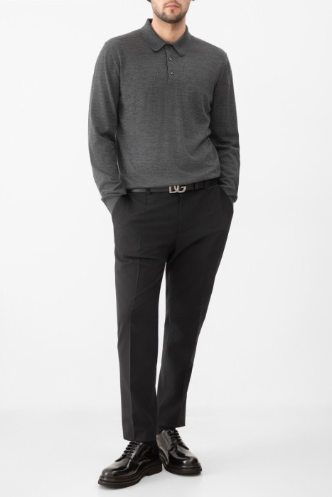 брюки  модель из коллекции essential из шерсти спереди