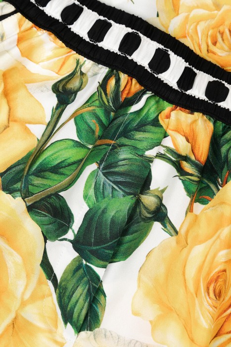 брюки  модель из коллекции flowering из шелка спереди