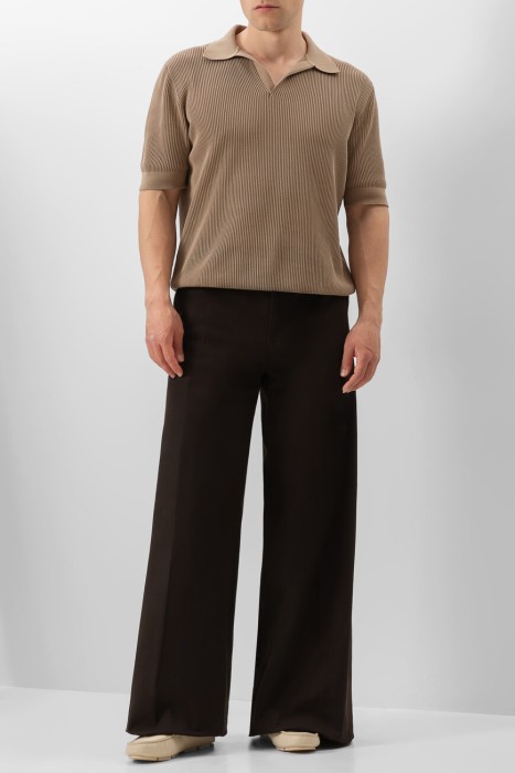 брюки  модель из коллекции stile из хлопка спереди