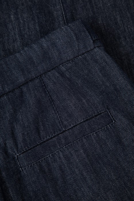 брюки  модель relaxed tailored для взрослого возраста с изнаночной стороны