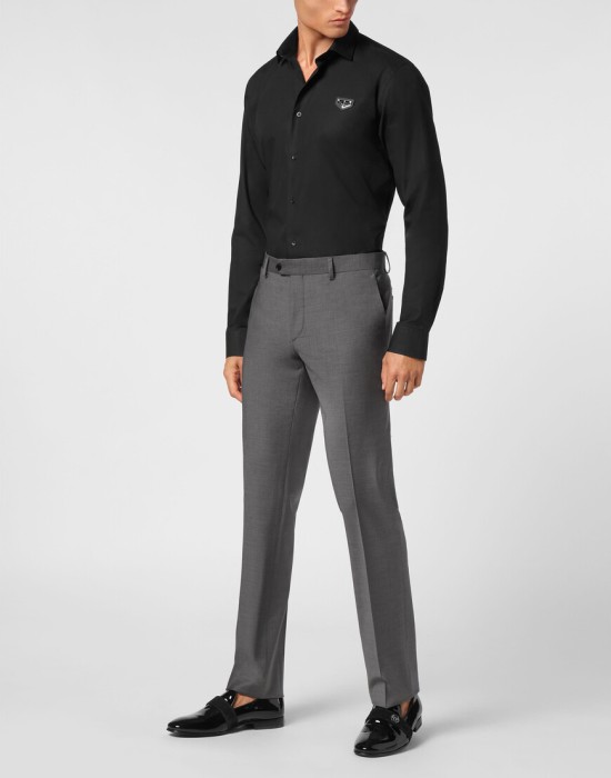 брюки прямые  из америки вид сбоку