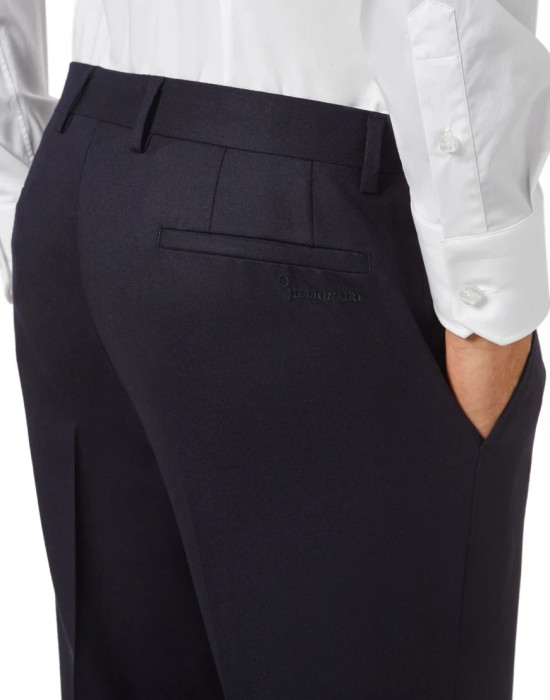 брюки прямые  из италии вид сбоку