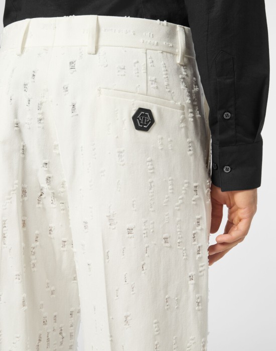 брюки прямые  из америки вид сбоку