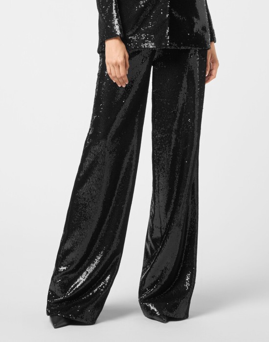 брюки прямые  от бренда philipp plein вид слева