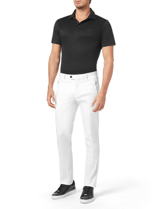 брюки прямые  из италии вид сбоку