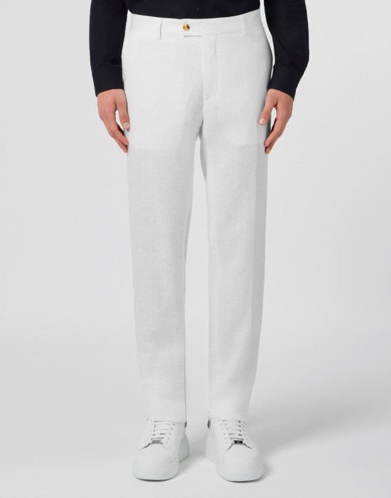 брюки прямые  от бренда philipp plein вид слева