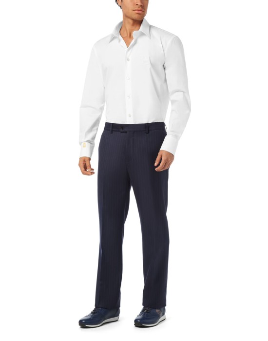 брюки прямые  из италии вид сбоку