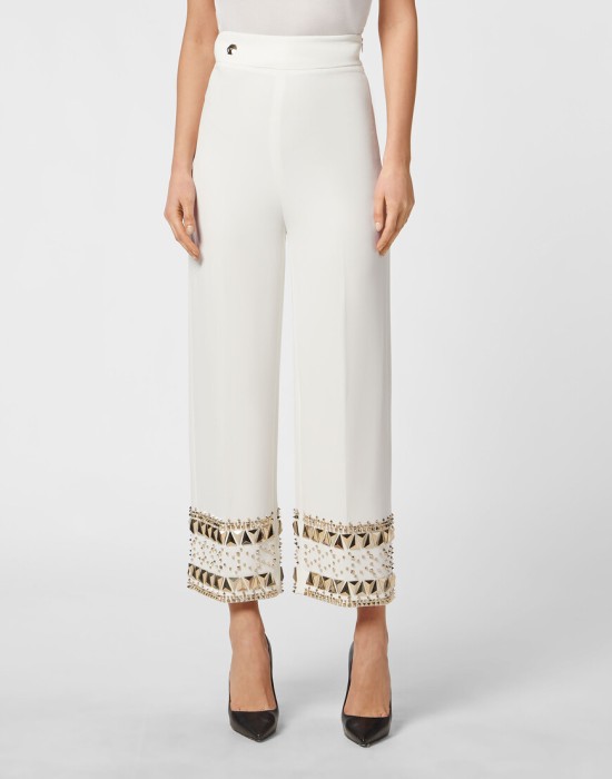 брюки прямые  от бренда philipp plein вид слева