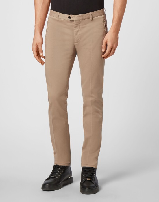 брюки прямые  от бренда philipp plein вид слева