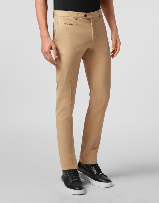 брюки прямые  от бренда philipp plein вид слева