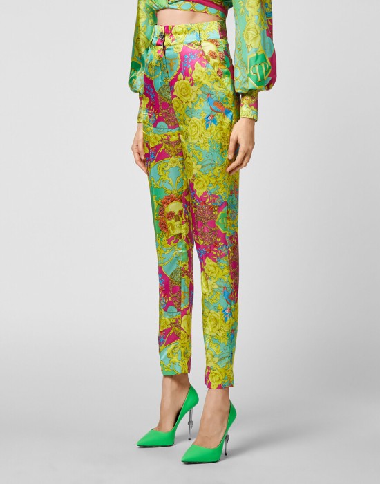 брюки прямые  от бренда philipp plein вид слева