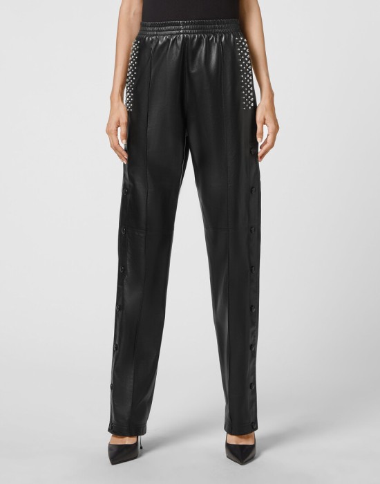 брюки прямые  от бренда philipp plein вид слева