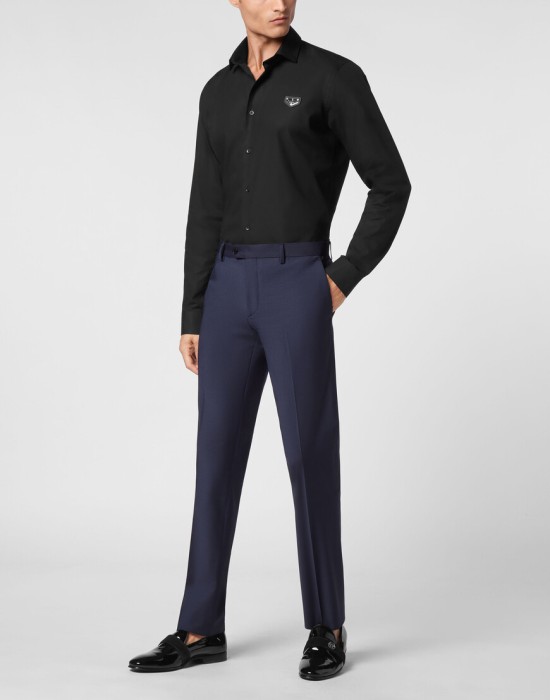 брюки прямые  из америки вид сбоку