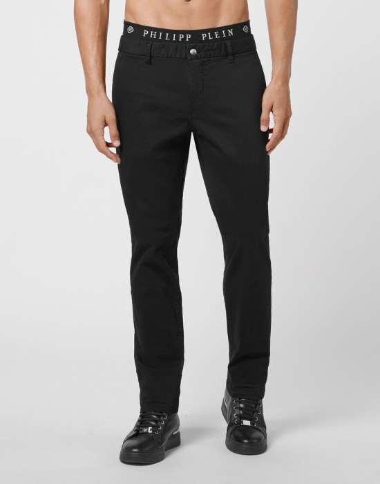 брюки прямые  от бренда philipp plein вид слева