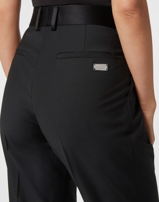 брюки прямые  из проверенных материалов спереди