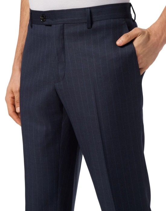 брюки прямые  из италии вид сбоку