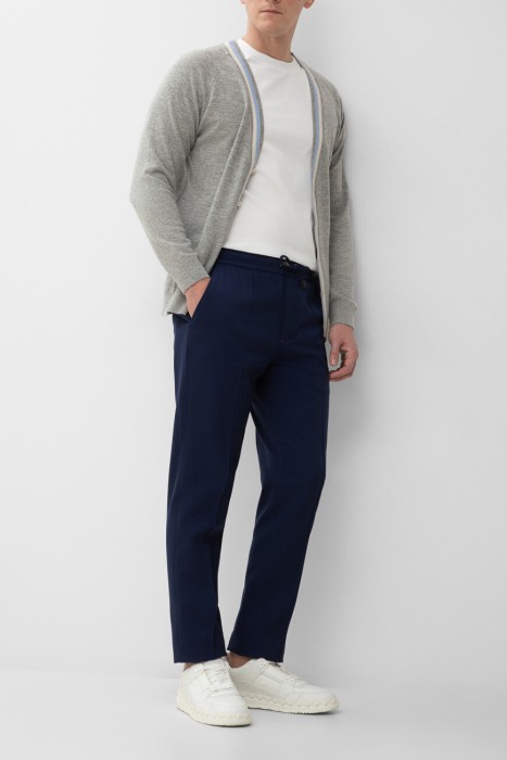 брюки спорт  из хлопка спереди