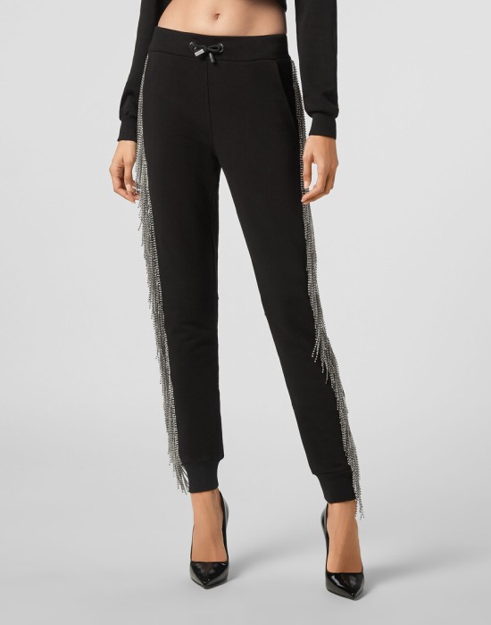 брюки спортивные  от бренда philipp plein вид слева