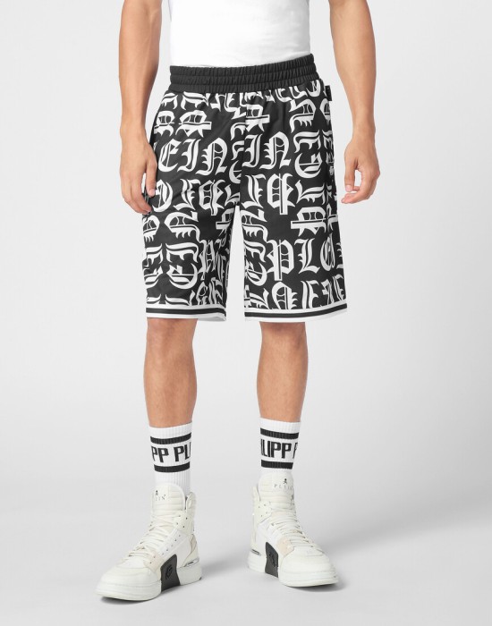 брюки спортивные  от бренда philipp plein вид слева