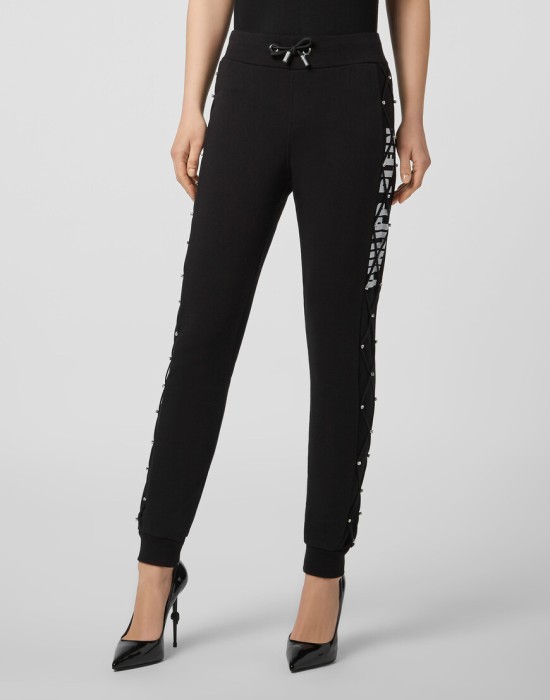 брюки спортивные  от бренда philipp plein вид слева