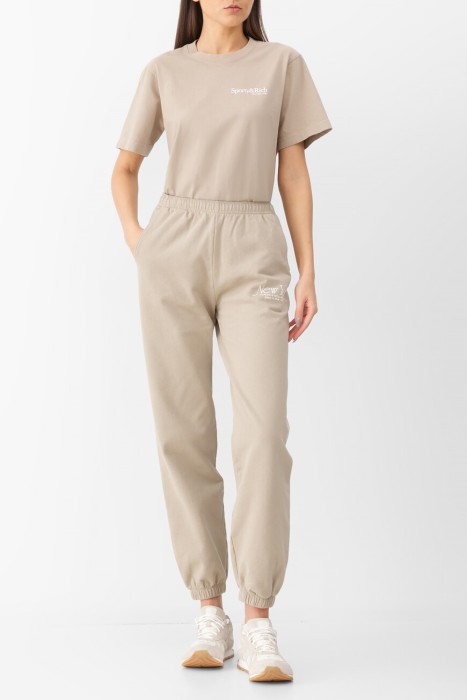 брюки sporty&rich модель ny 94 из хлопка спереди