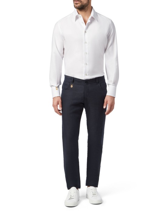 брюки зауженные  из италии вид сбоку