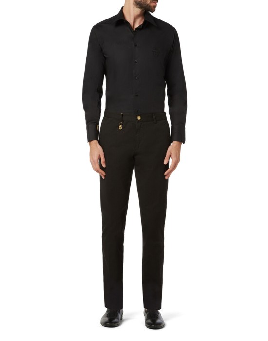 брюки зауженные  из италии вид сбоку