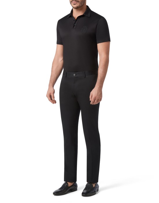 брюки зауженные  из италии вид сбоку