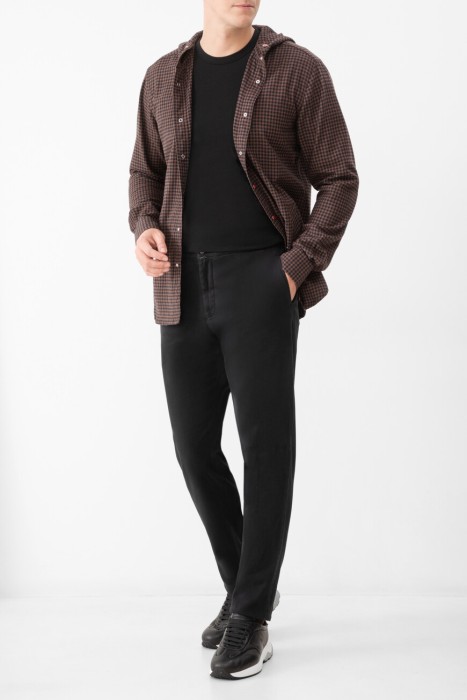 брюки  из хлопка спереди