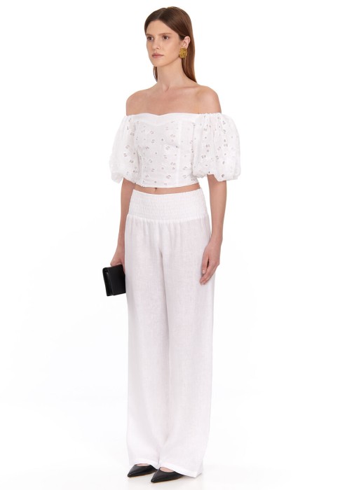 брюки  от бренда positano couture by blitz вид слева