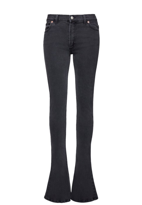 Товар с артикулом PF23 DENIM 07 SPODNIE SZARY вид сзади