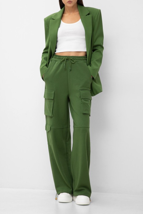 брюки  из хлопка спереди