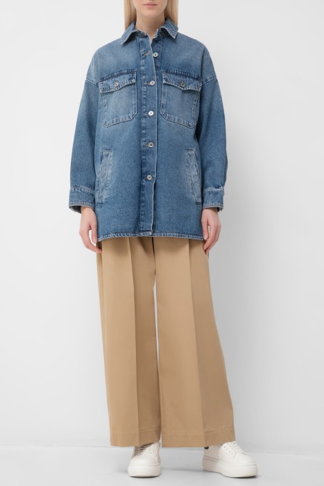 брюки  из хлопка спереди