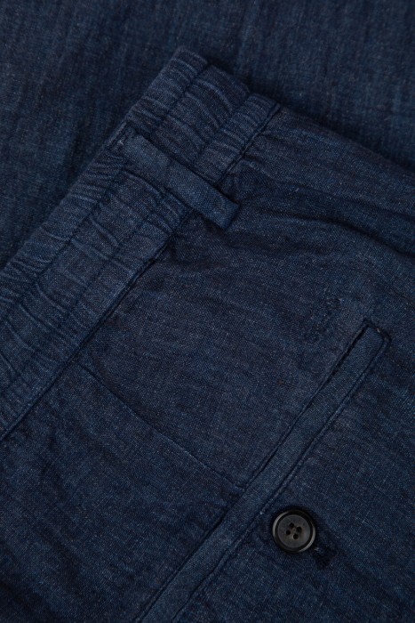 брюки  для взрослого возраста с изнаночной стороны