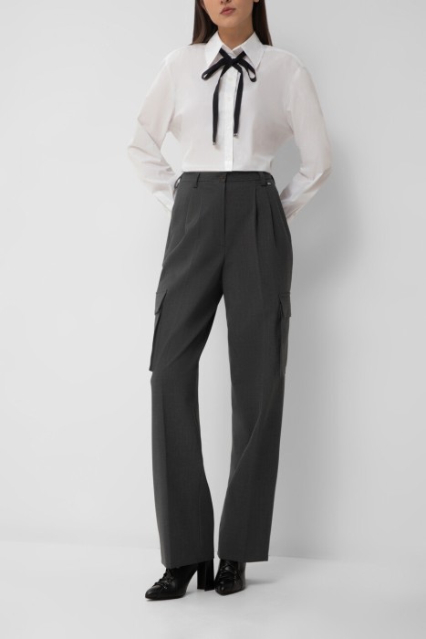 брюки  из хлопка спереди