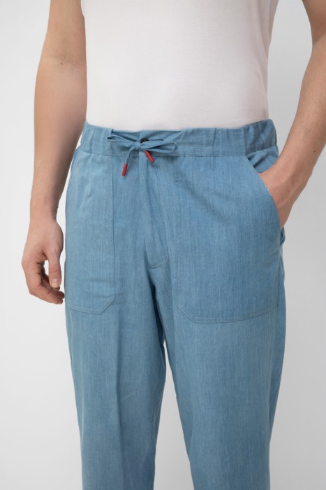 брюки  из италии вид сбоку