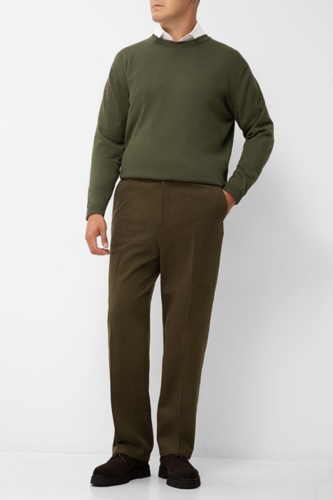 брюки  из хлопка спереди