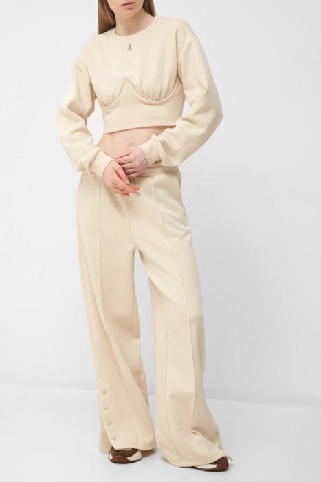 брюки  из хлопка спереди