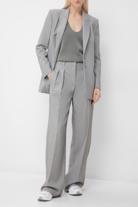 брюки  из полиэстера спереди