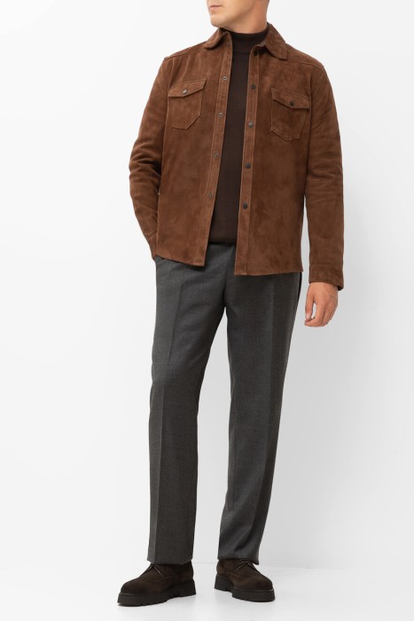 брюки  из шерсти спереди