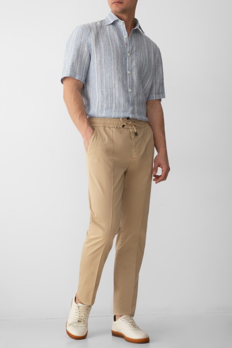 брюки  из хлопка спереди