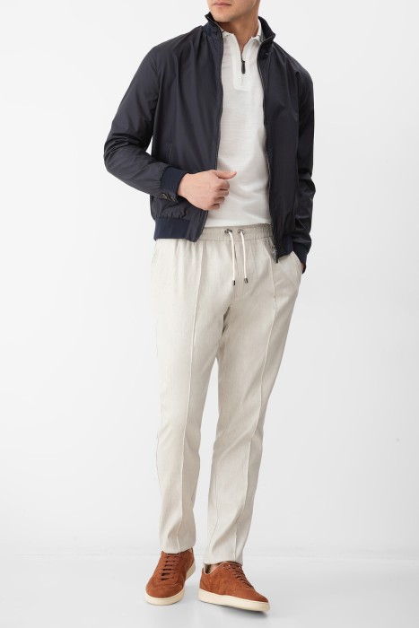 брюки  из хлопка спереди