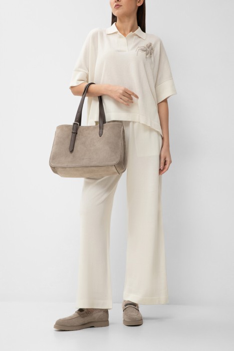 брюки  из кашемира спереди