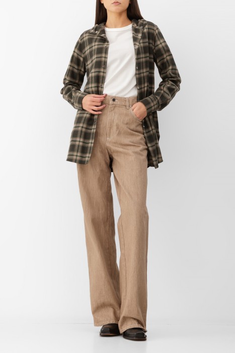 брюки  из хлопка спереди