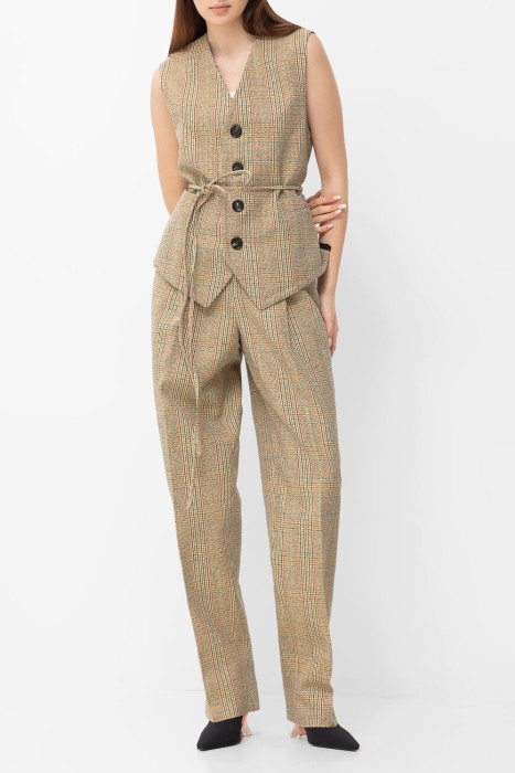 брюки  из хлопка спереди