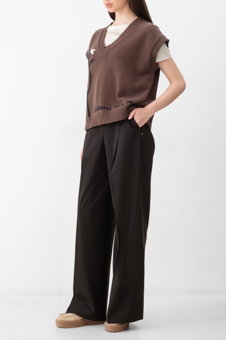 брюки  из шерсти спереди