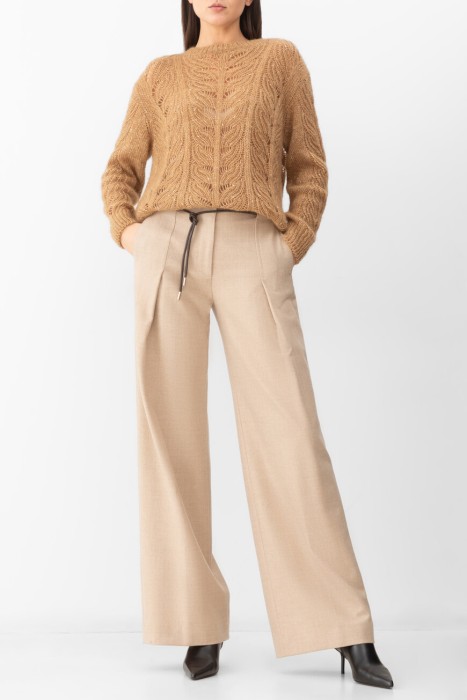 брюки  из льна спереди