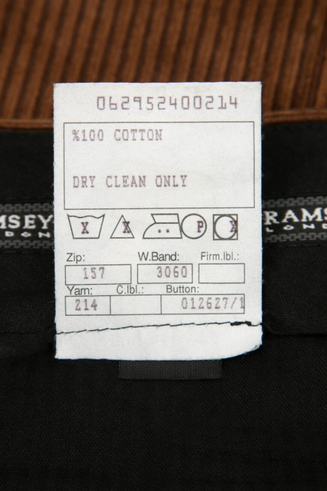 брюки  из хлопка спереди